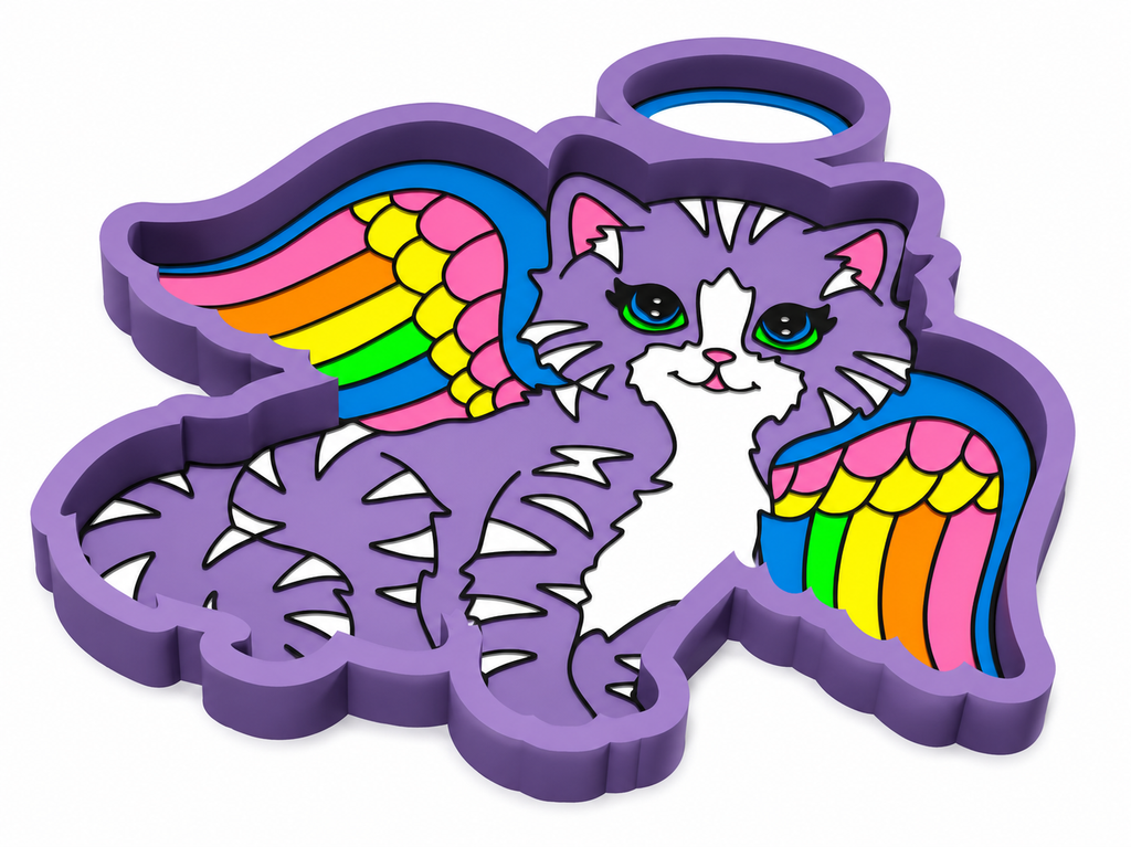 Angel Cat 3D Printed Trinket Tray