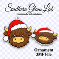 Santa Cow Ornament 3MF File