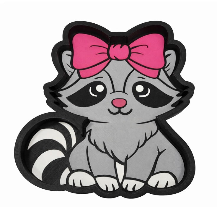 Raccoon 3D Printed Trinket Tray