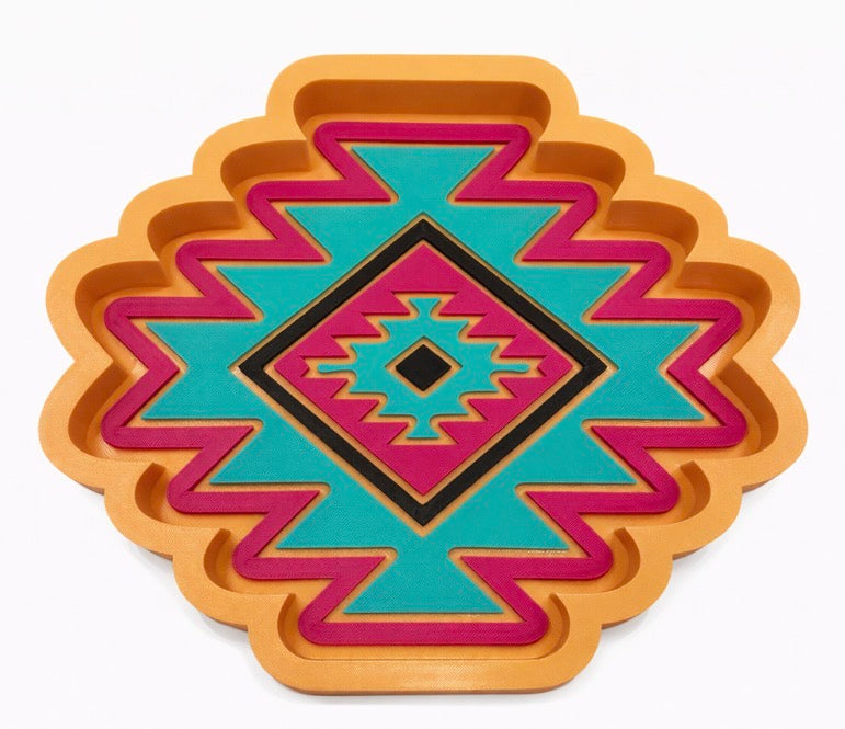 Aztec Western 3D Printed Trinket Tray