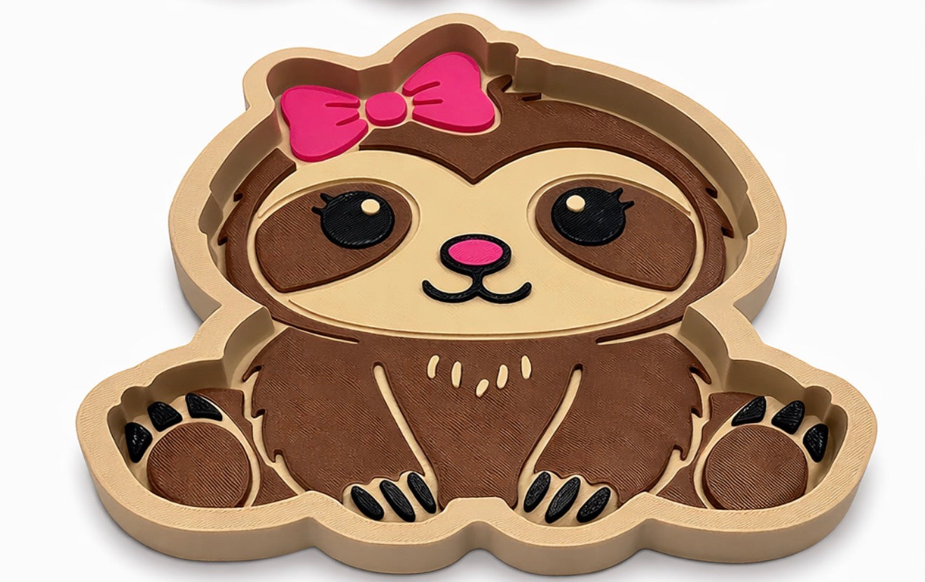 Sloth 3D Printed Trinket Tray