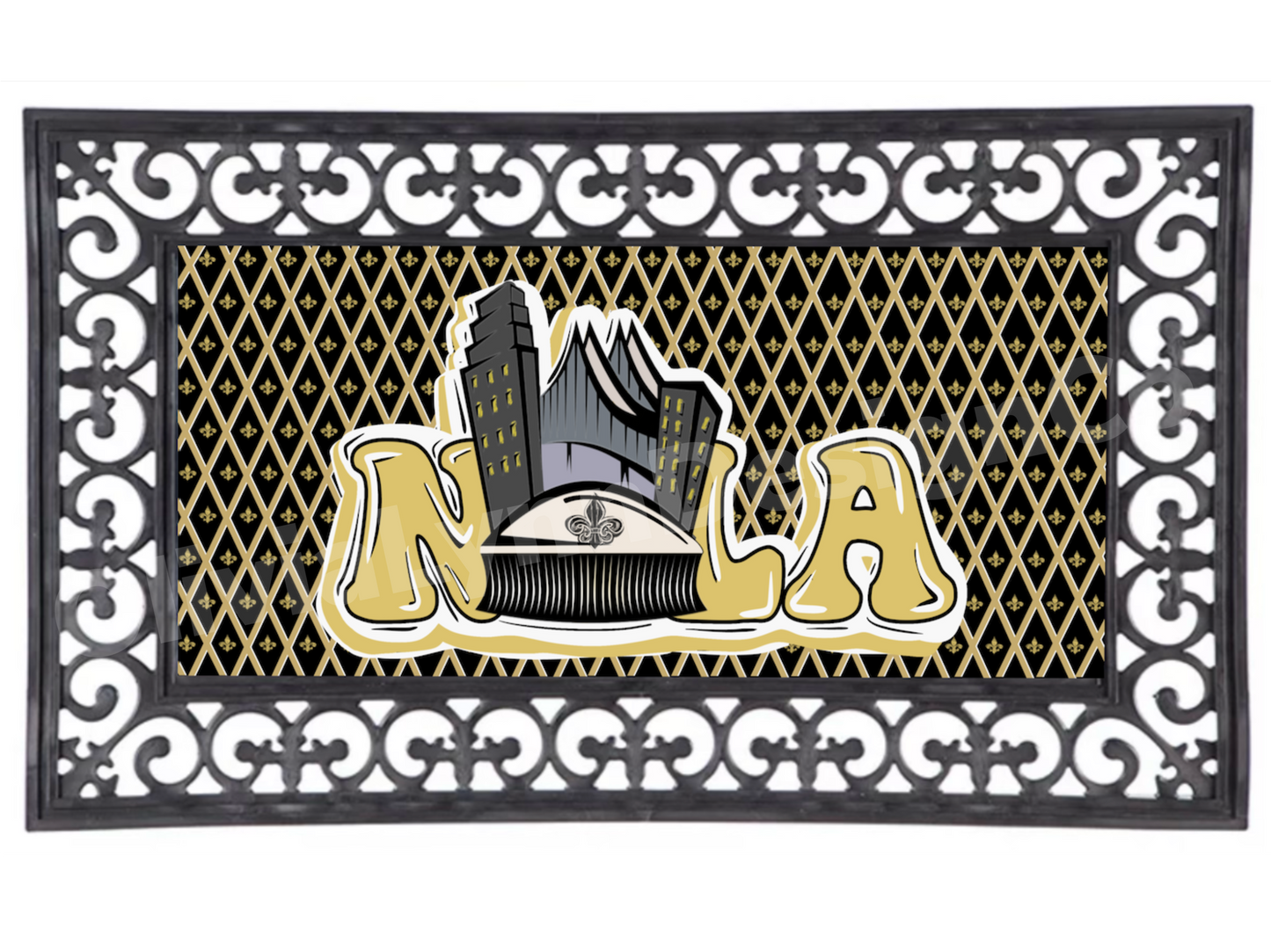 NOLA Interchangeable Door Mat Frame and Insert