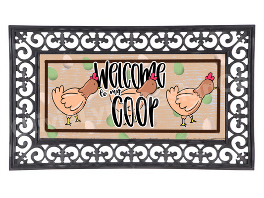 Chicken Coop Interchangeable Door Mat Frame and Insert