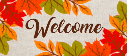 Fall Welcome Door Mat