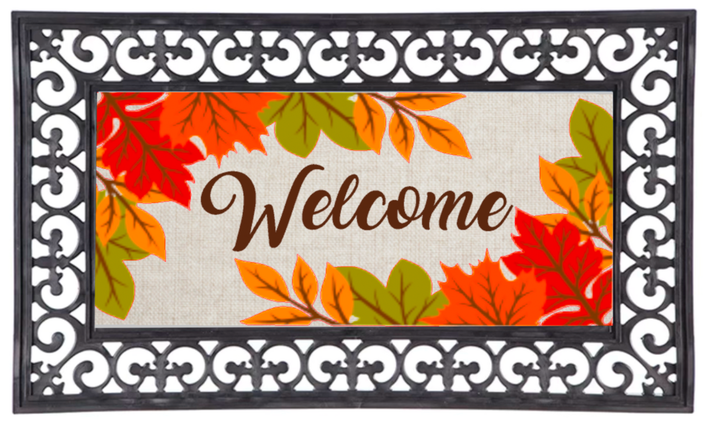 Fall Welcome Door Mat Insert Frame