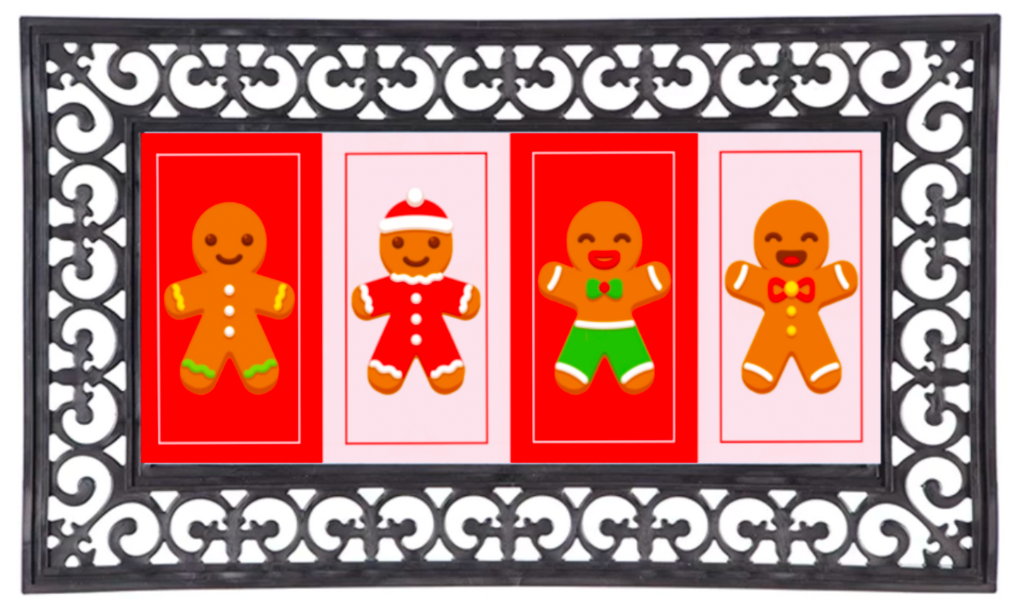 Cute Gingerbread Door Mat