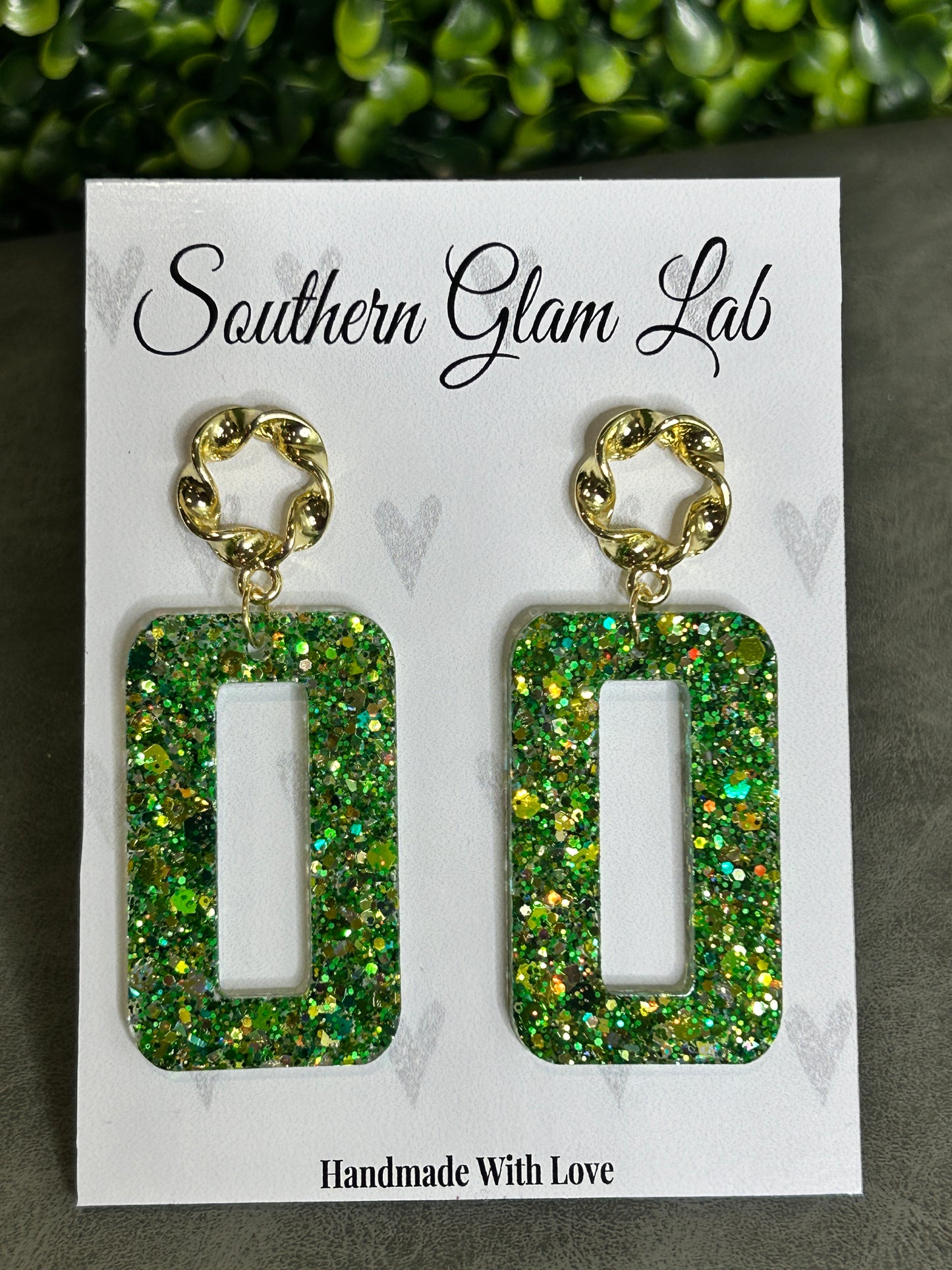 Glitter St. Patrick's Day  Earrings