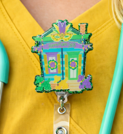 Mardi Gras Shotgun House Badge Reel