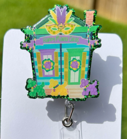 Mardi Gras Shotgun House Badge Reel