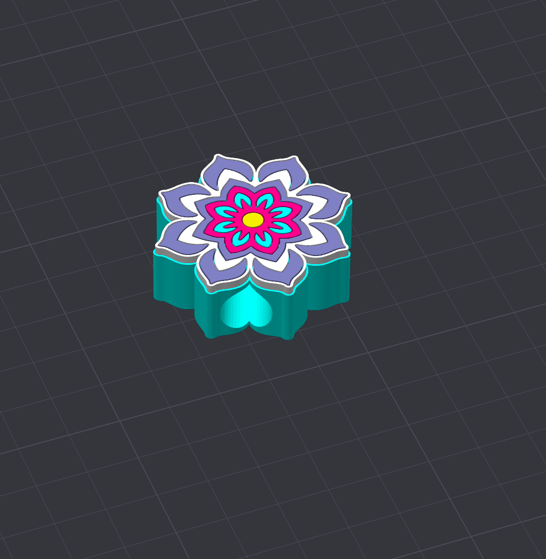 Mandala Flower 40oz Straw Buddy