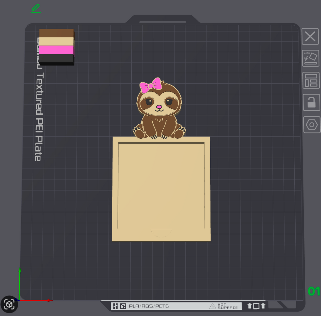 Sloth Sticky Note Holder