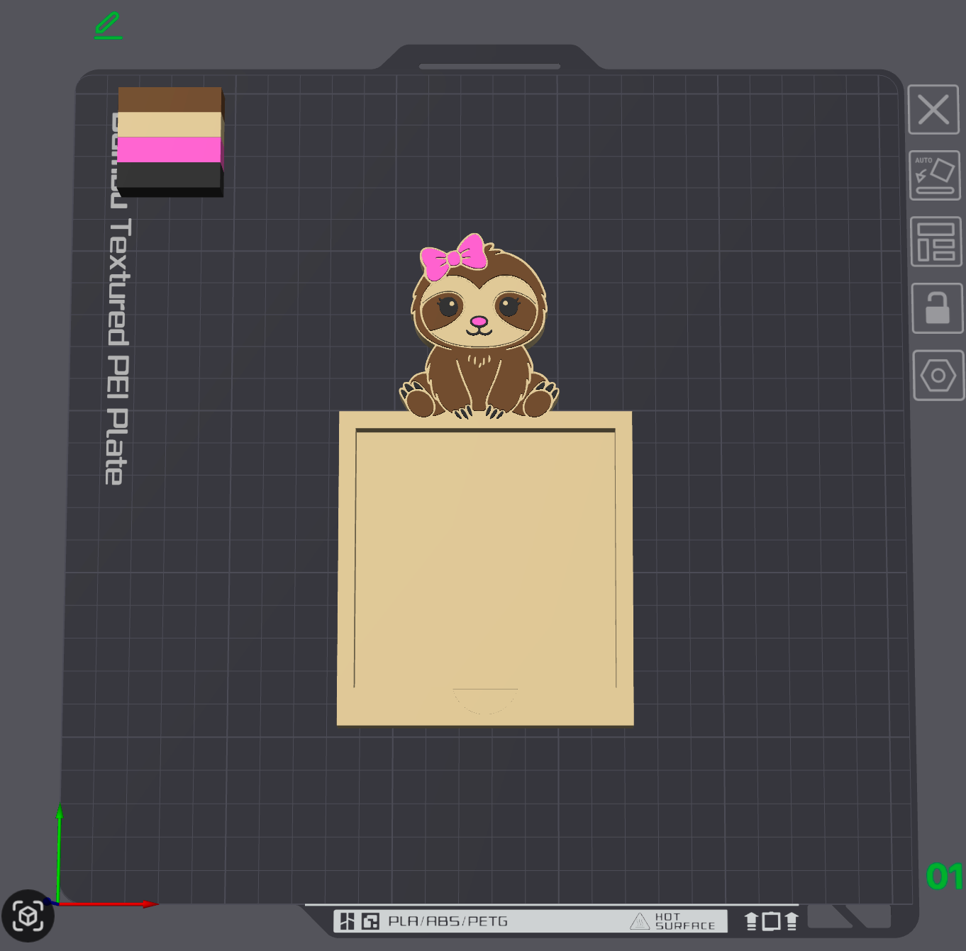 Sloth Sticky Note Holder