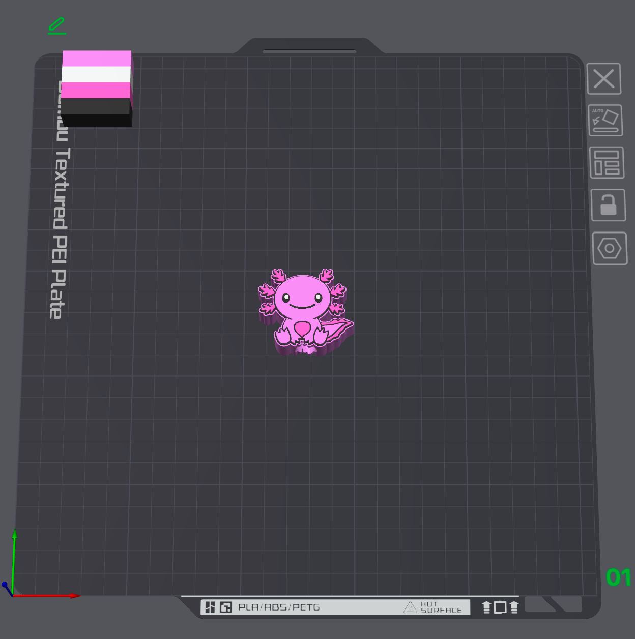 Axolotl 10mm 40oz Straw Buddy