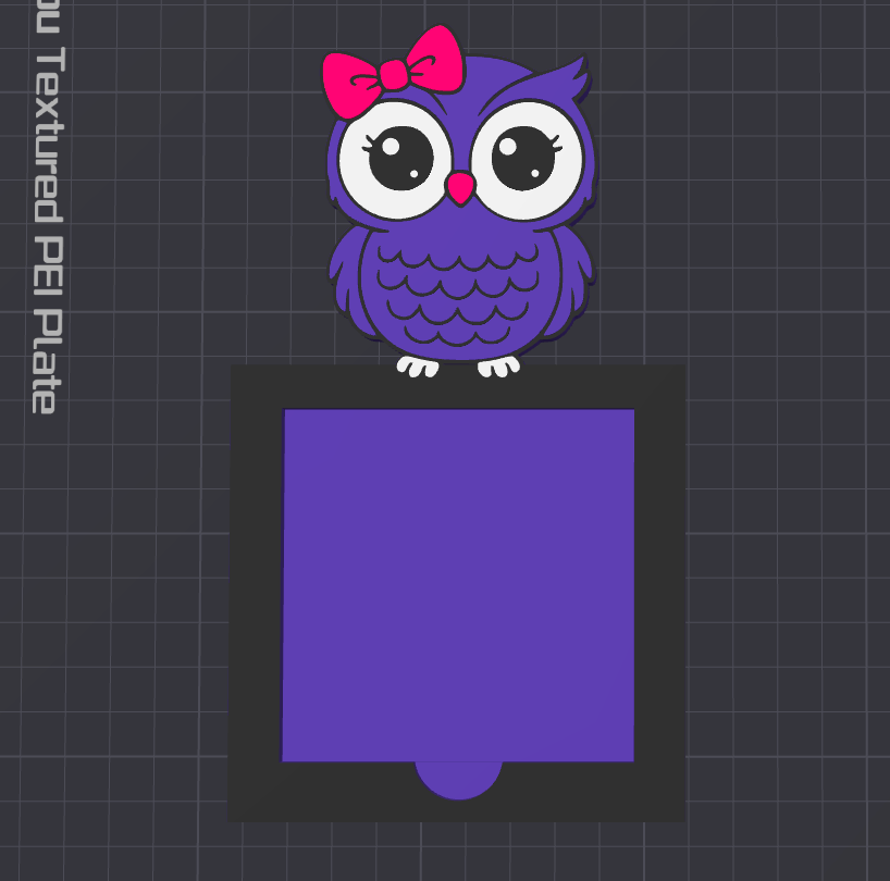 Owl Sticky Note Holder V2