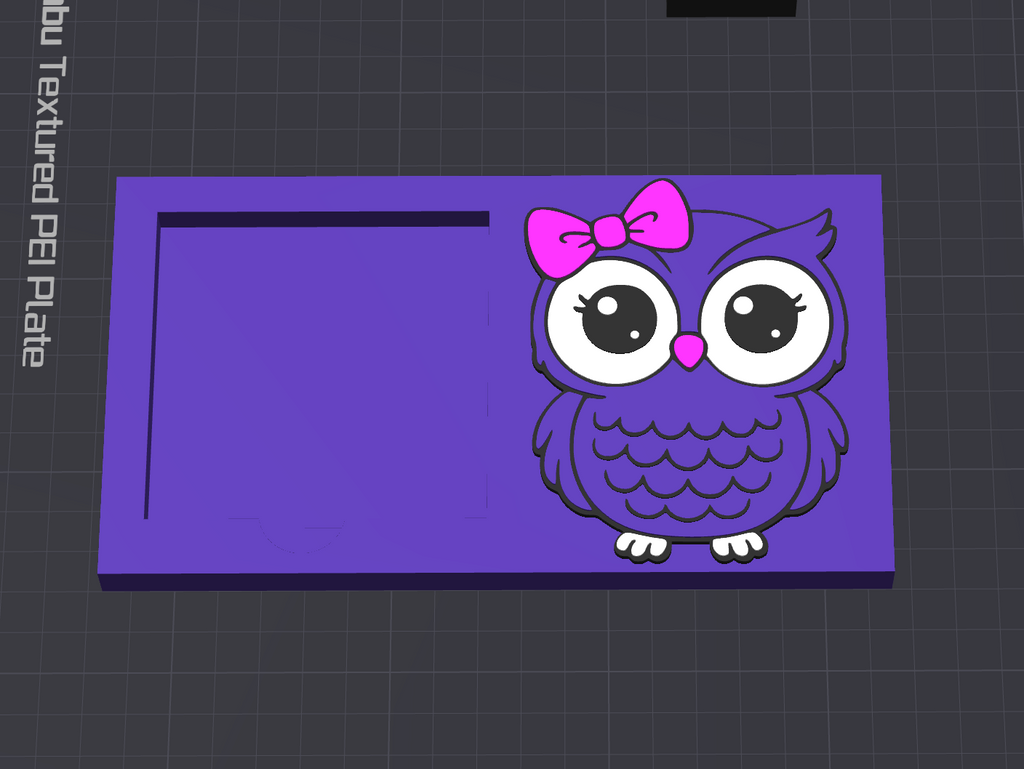 Owl Sticky Note Holder V1