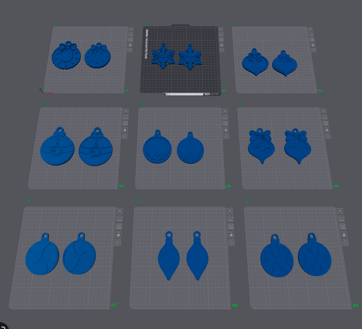 18 Ornament 3MF Files