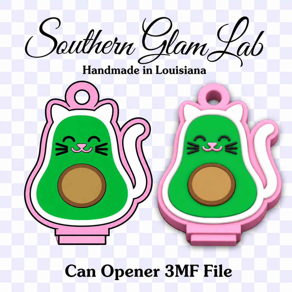 Avocado Kitty Can Opener 3MF File