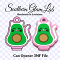 Avocado Kitty Can Opener 3MF File