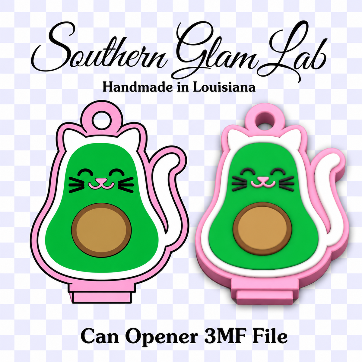 Avocado Kitty Can Opener 3MF File