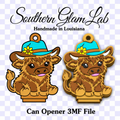 Cowboy Cow Can Opener 3MF File