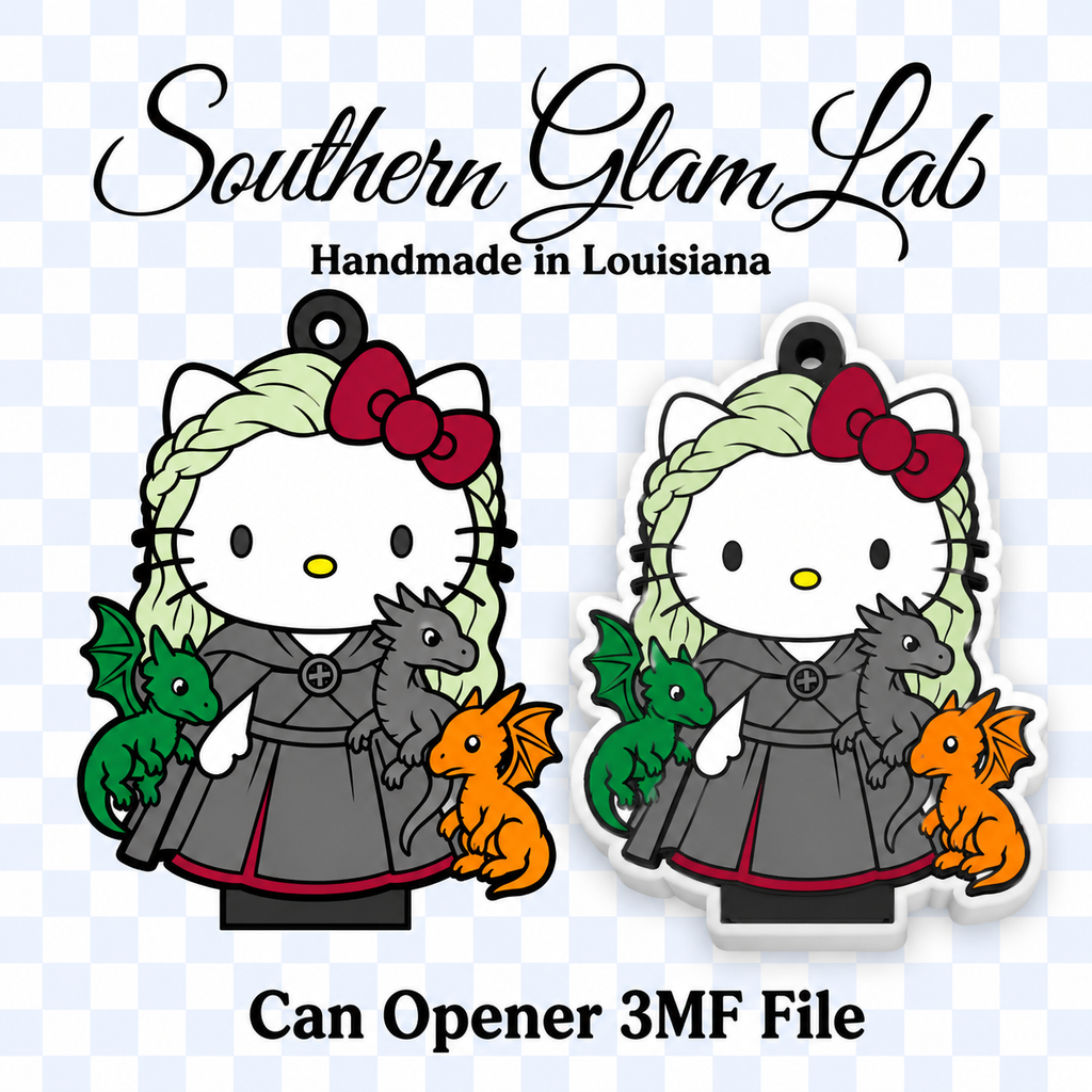 Dragon Kitty Can Opener 3MF File