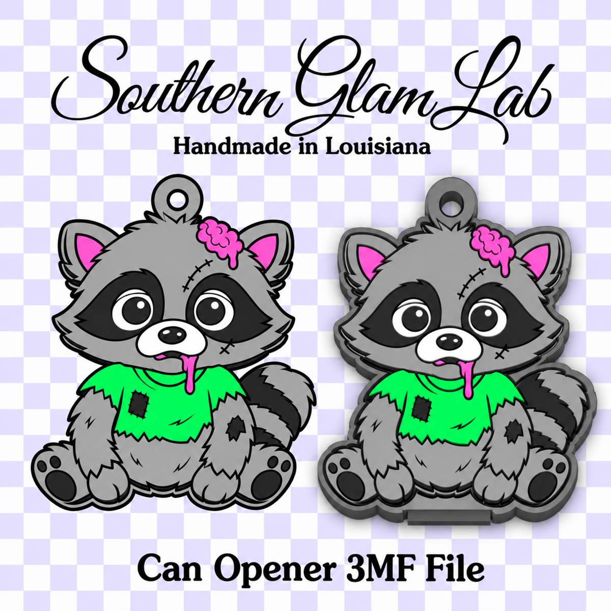 Zombie Raccoon Can Opener 3MF File