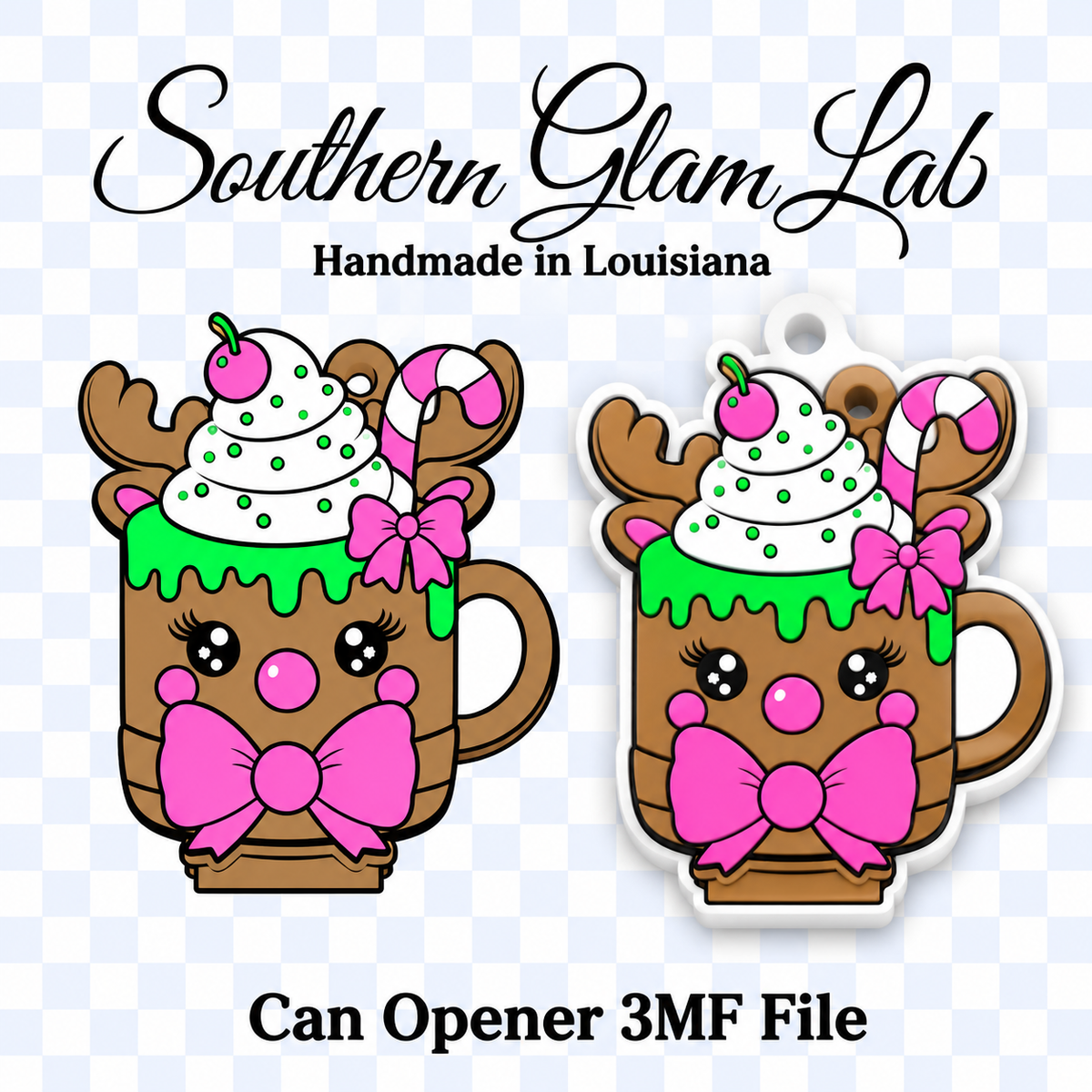 Reindeer Coffee Can Opener 3MF File