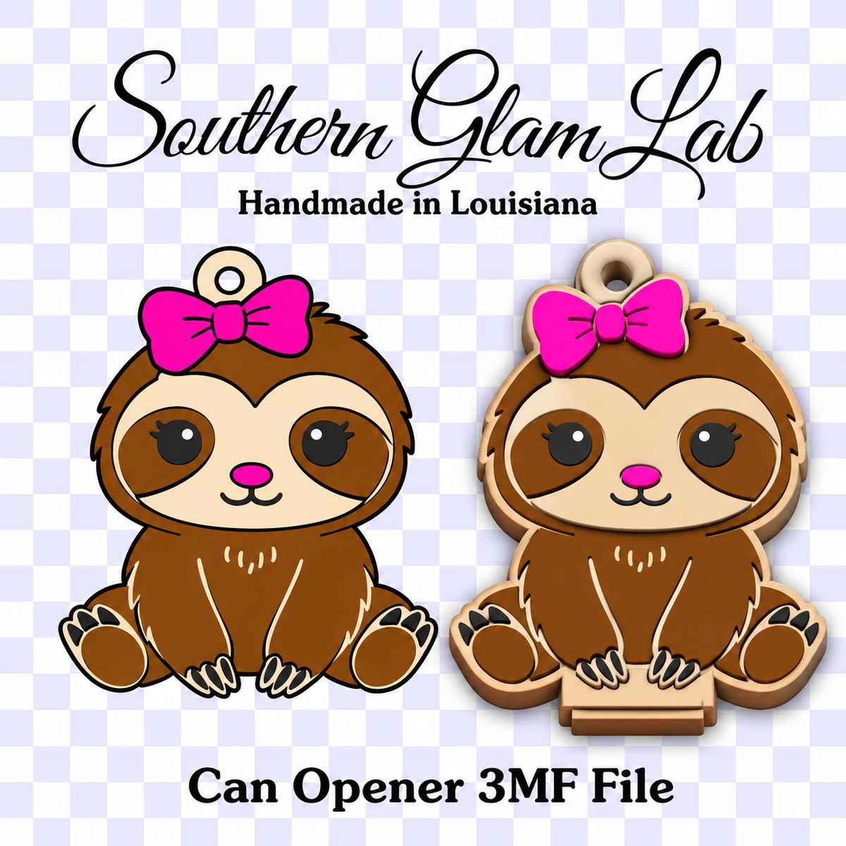 Sloth Can Opener 3MF File