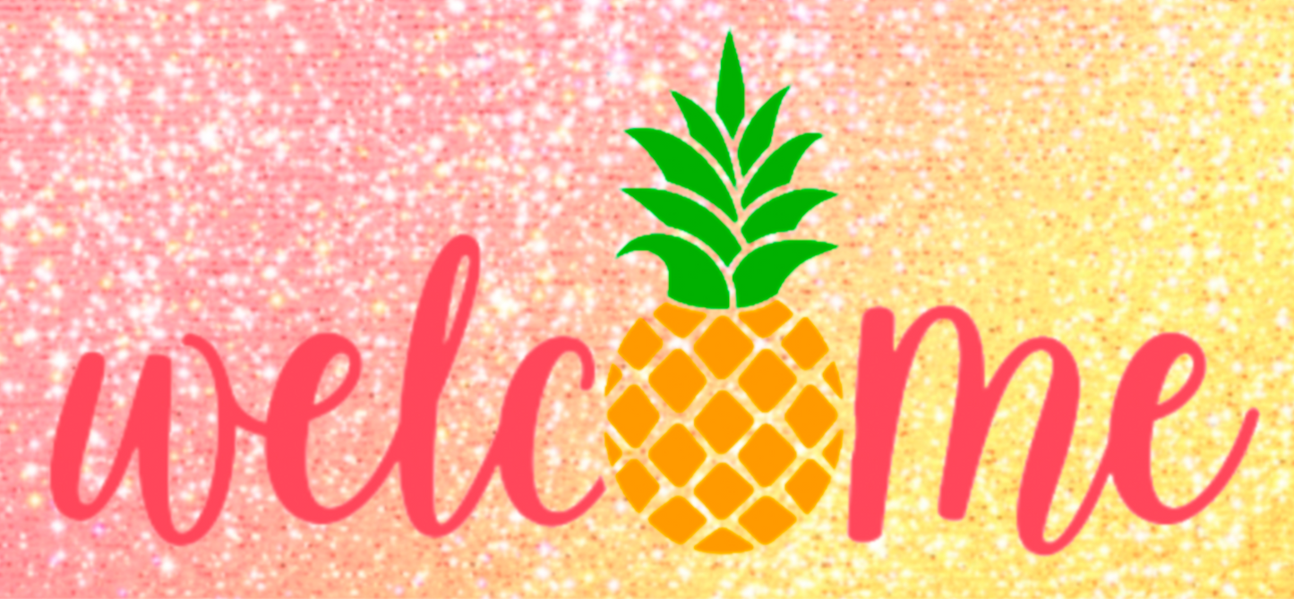 Pineapple Welcome Insert Doormat